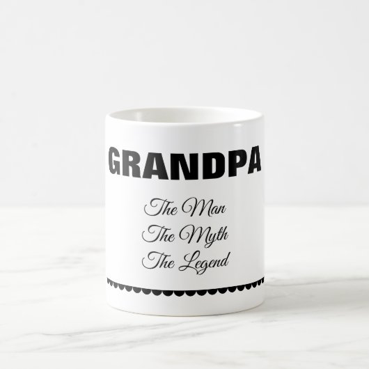 Mug personnalisé « L'Homme La Légende » (Centre)