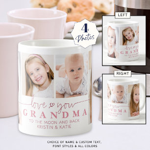 Mug PERSONNALISÉ LOVE YOU GRANDMA 4 Script photo