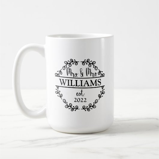 Mug Personnalisé M. et Mme Newlysaw (Gauche)