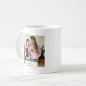 Mug Personnalisé Maman Je T'Aime Photo Rose (Devant gauche)