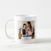 Mug Personnalisé Maman Je T'Aime Photo Rose (Gauche)