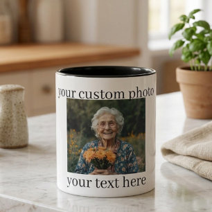 Mug Personnalisé Mamie Cadeau Photo Personnalisé