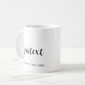 Mug Personnalisé manuscrit votre texte ou vos noms Mod (Devant gauche)