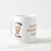 Mug Personnalisé Meilleur papa Jamais mignonne Sloth (Devant gauche)