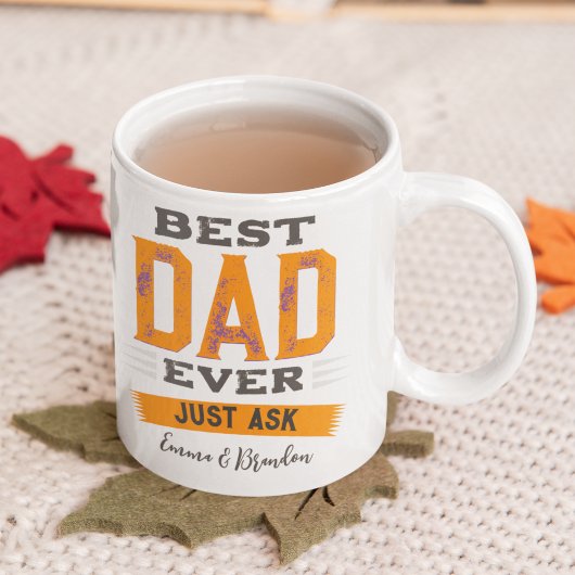 Mug Personnalisé Meilleur Papa Papa Père Toujours Pose