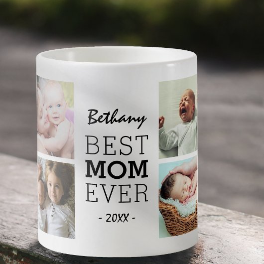 Mug Personnalisé Meilleure Maman Jamais Photo Collage