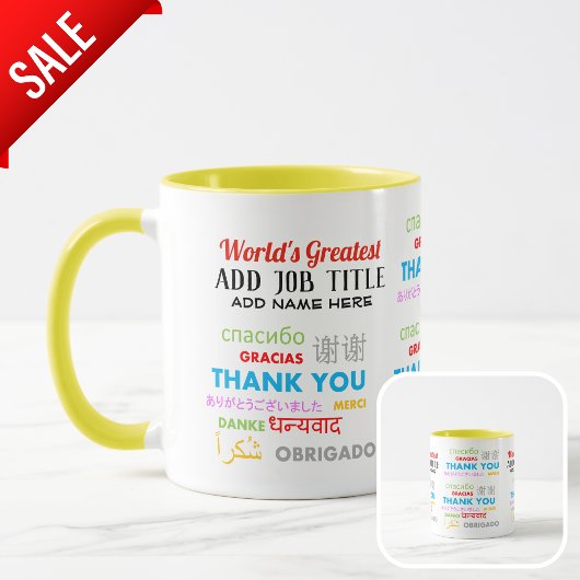 Mug Personnalisé MERCI N'IMPORTE QUEL collègue BOSS Co