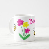 Mug Personnalisé Mete Bee Happy (Devant gauche)