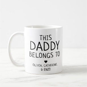 Mug Personnalisé mignon Ce papa appartient à la Fête d