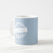 Mug Personnalisé Moderne Dusty Blue (Devant gauche)
