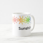 Mug personnalisé moderne Rainbow Sunshine (Devant droit)