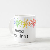 Mug personnalisé moderne Rainbow Sunshine (Devant gauche)