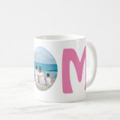 Mug Personnalisé moderne simple élégant rose photo de (Devant droit)