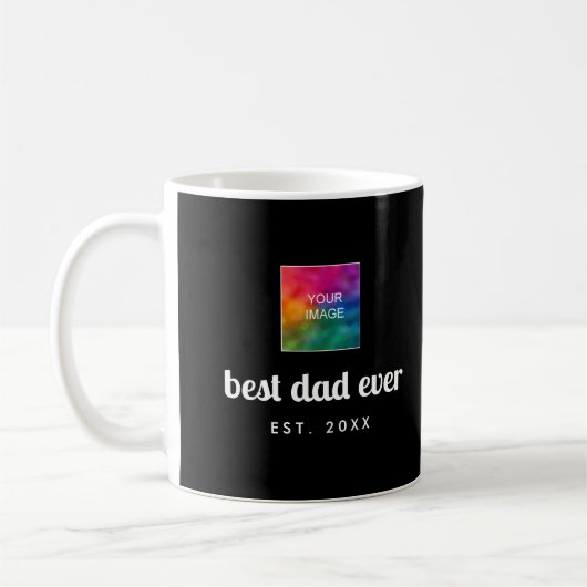 Mug Personnalisé Moderne Simple Modèle Meilleur Père J (Gauche)