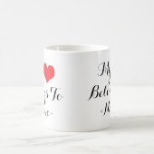 Mug Personnalisé Mon Coeur Appartient À<Name> (Centre)