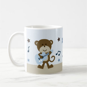 Mug personnalisé "Monkey Rockstar/Music" adorable