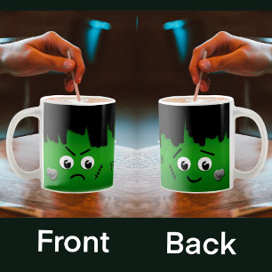 Mug Personnalisé Moody Happy Sad Frankenstein Face