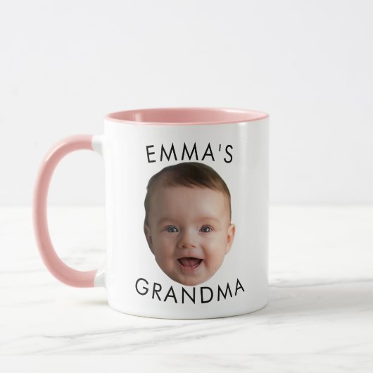 Mug Personnalisé, Mug De Photo, Bébé Face Mug (Gauche)
