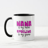 Mug Personnalisé Nana Est Mon Nom Spoiling Est Mon Jeu (Gauche)
