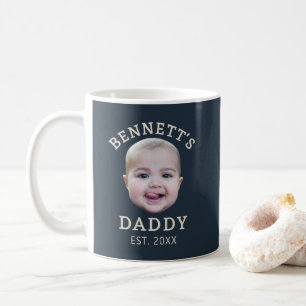 Mug personnalisé Navy Cream avec photo de visage p