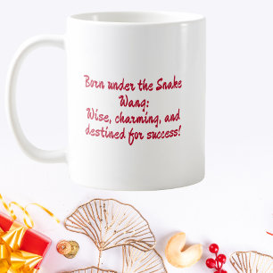 Mug Personnalisé né sous le serpent chinois Zodiac