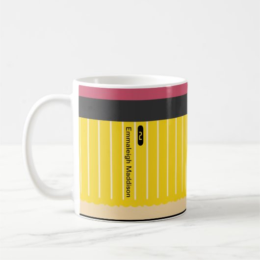 Mug Personnalisé No 2 Pencil Enseignant's Fun (Gauche)