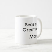 Mug personnalisé Noël à la plage (Devant droit)