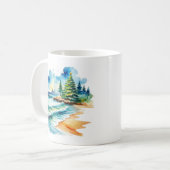 Mug personnalisé Noël à la plage (Devant gauche)