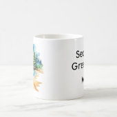 Mug personnalisé Noël à la plage (Centre)