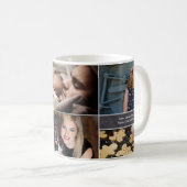 Mug Personnalisé, Noël, Collage 6 Photos, Chalk (Devant droit)