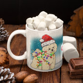 Mug Personnalisé Noël Thème Père Noël Bichon Frisé