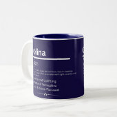 Mug Personnalisé Nom de Fille Celina Signification (Devant gauche)
