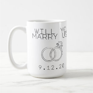 Mug Personnalisé nous épouserez-vous ?