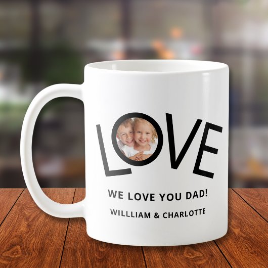 Mug Personnalisé Nous t'aimons Papa Photo