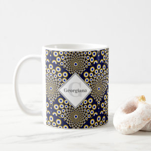 Mug Personnalisé Nous Vous Regardons Marine & Gold Dec