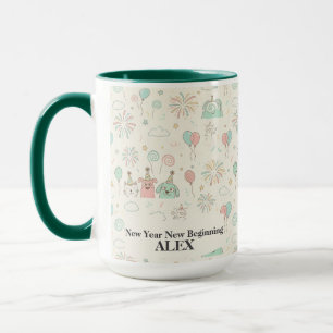 Mug personnalisé Nouvelle Année Nouvels Débuts Lud