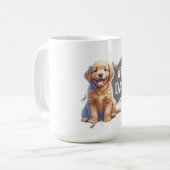 Mug Personnalisé Numéro 1 Papa Chien Chien Chien Chien (Devant gauche)