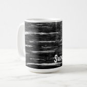 Mug Personnalisé par le nom Fleur Abstraite (Devant gauche)