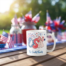Mug personnalisé patriotique USA