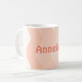 Mug Personnalisé Peach Wavy (Devant gauche)