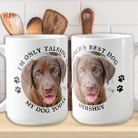 Mug Personnalisé Photo pour animaux de compagnie Drôle<br><div class="desc">Je ne parle qu'à mon chien aujourd'hui ! Surprenez votre amoureux des chiens préféré cette Fête des Mères, Noël ou son anniversaire avec cette super mignonne tasse photo personnalisée pour animal de compagnie. Customisez cette tasse amoureux des chiens avec les photos préférées de votre chien, le nom et le texte....</div>