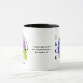 Mug Personnalisé PLEINEMENT COMPTER SUR DIEU Christian (Centre)
