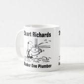 Mug personnalisé Plombier & Plomberie (Devant gauche)