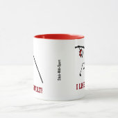 Mug Personnalisé Pole Vault Rouge J'Aime Vault (Centre)