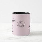 Mug personnalisé pour diplômé – Style élégant scri (Centre)