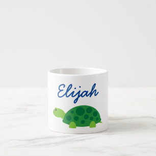 Mug personnalisé pour enfant avec tortue verte
