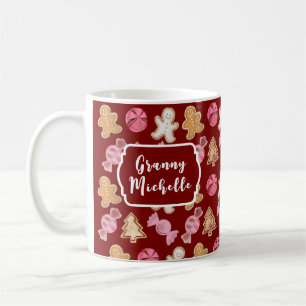Mug Personnalisé pour grand-mère Gâteau de Noël au gin