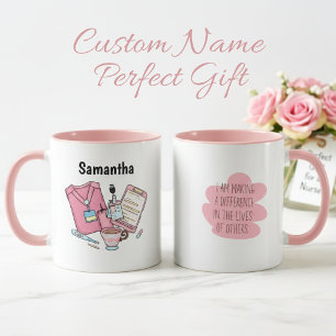 Mug personnalisé pour l'infirmière Samantha