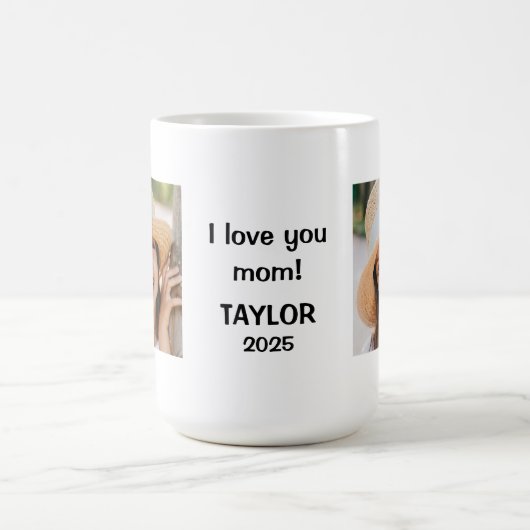 Mug personnalisé pour maman avec photos (Centre)