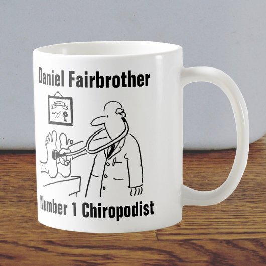 Mug personnalisé pour un chiropodiste